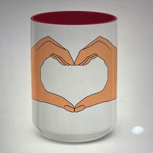 Heart Hands Ceramic Mug